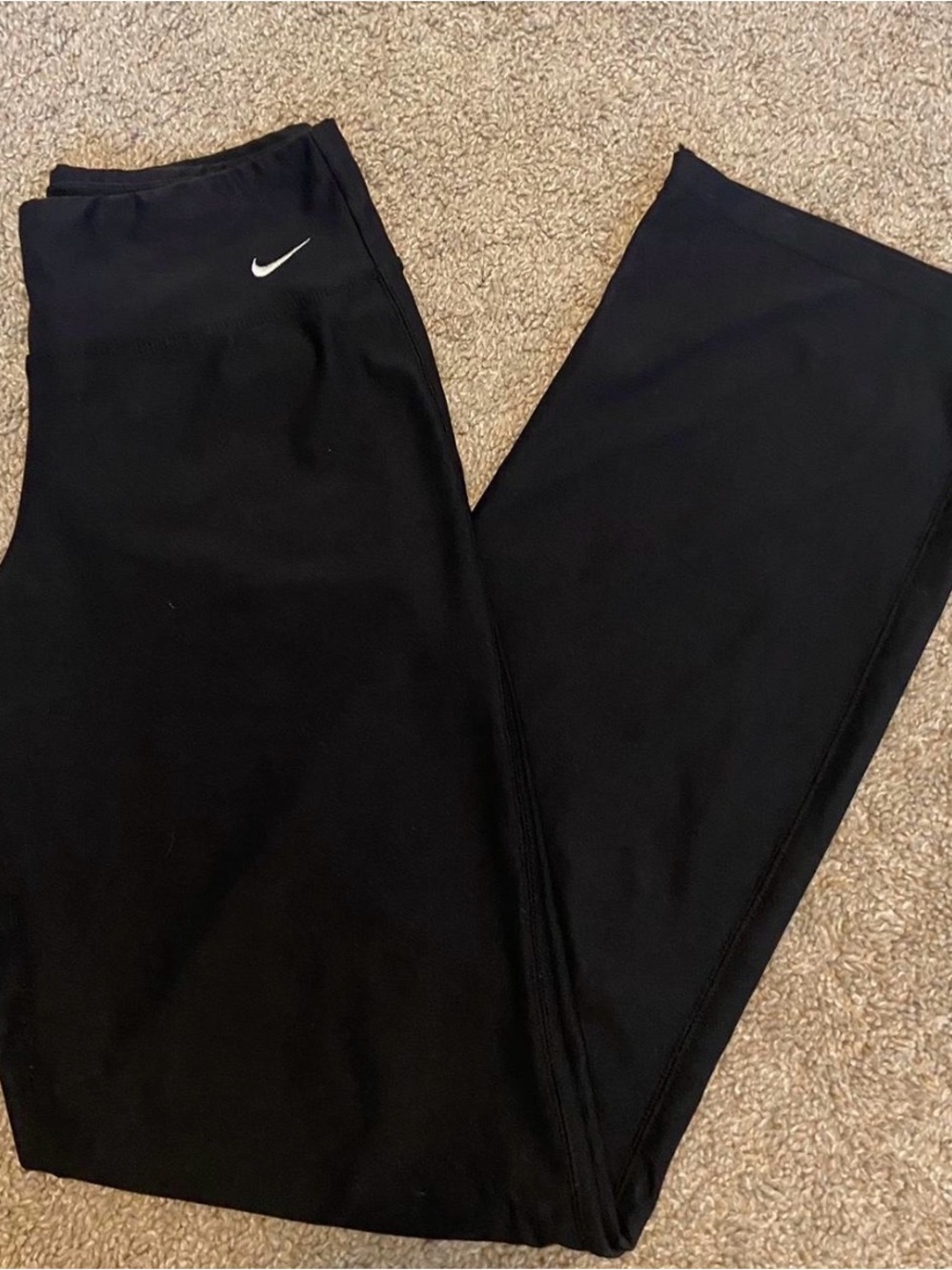 Nike Black Leggings with White Swoosh